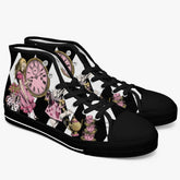 Alice in Wonderland Pink and White Mad Hatter Sneakers (JP4001)